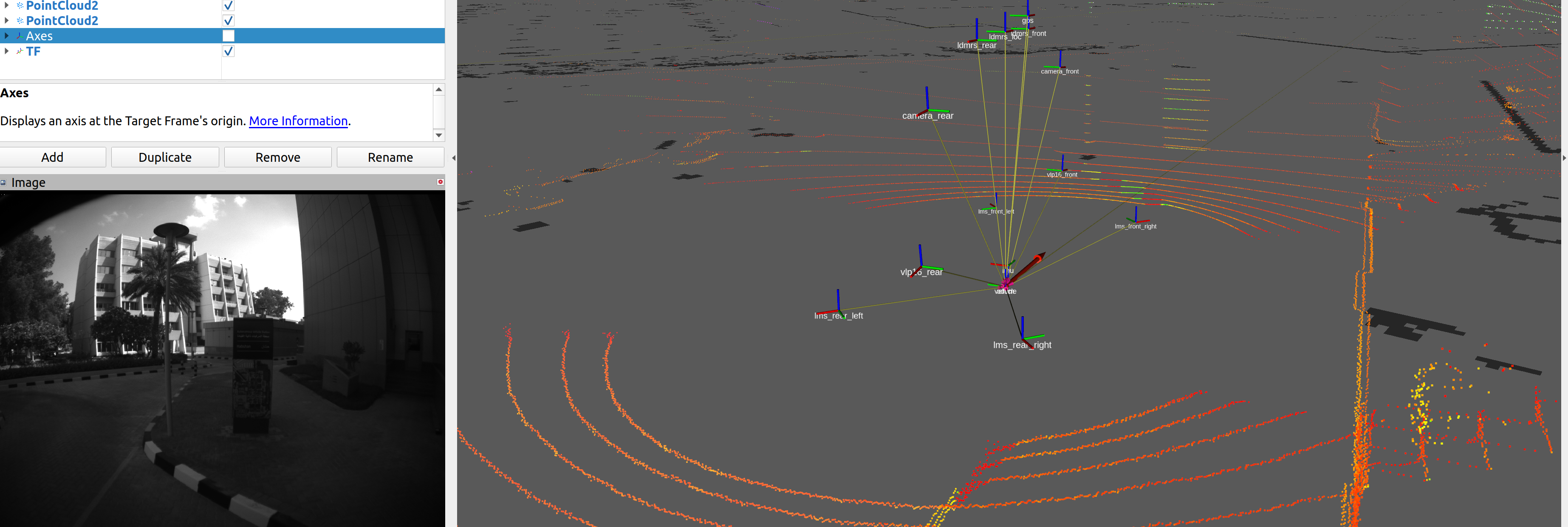 Khalifa University autonomous shuttle sensor layout